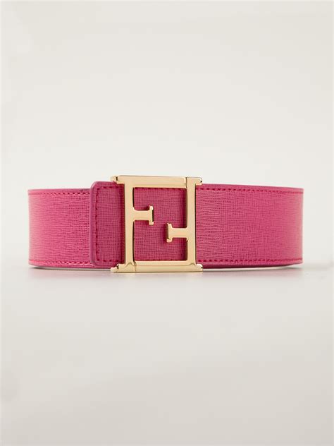 womens pink fur belt fendi|genuine fendi belts.